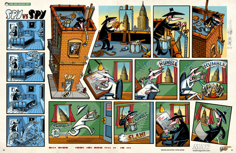 Illustration for article titled Peter Kuper's Spy Vs. Spy Comics Are A Work Of Heart-Rending Brilliance